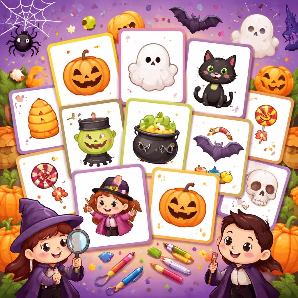 Halloween – Complete Flashcards For Kids – Free Printable PDF