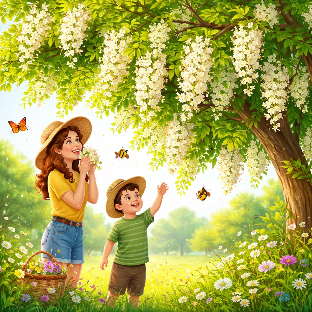 Sudahkah Anda Bertemu Pohon dengan Bunga Beraroma Manis? Mari Belajar tentang Tanaman Pohon Belalang!