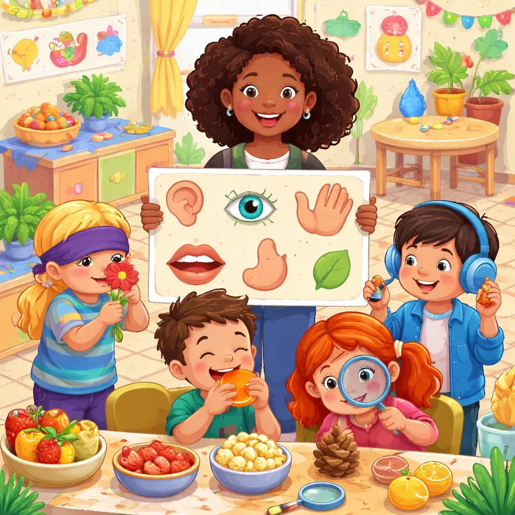 Вы пробовали этот практический урок для детского сада по 5 чувствам в своем классе?