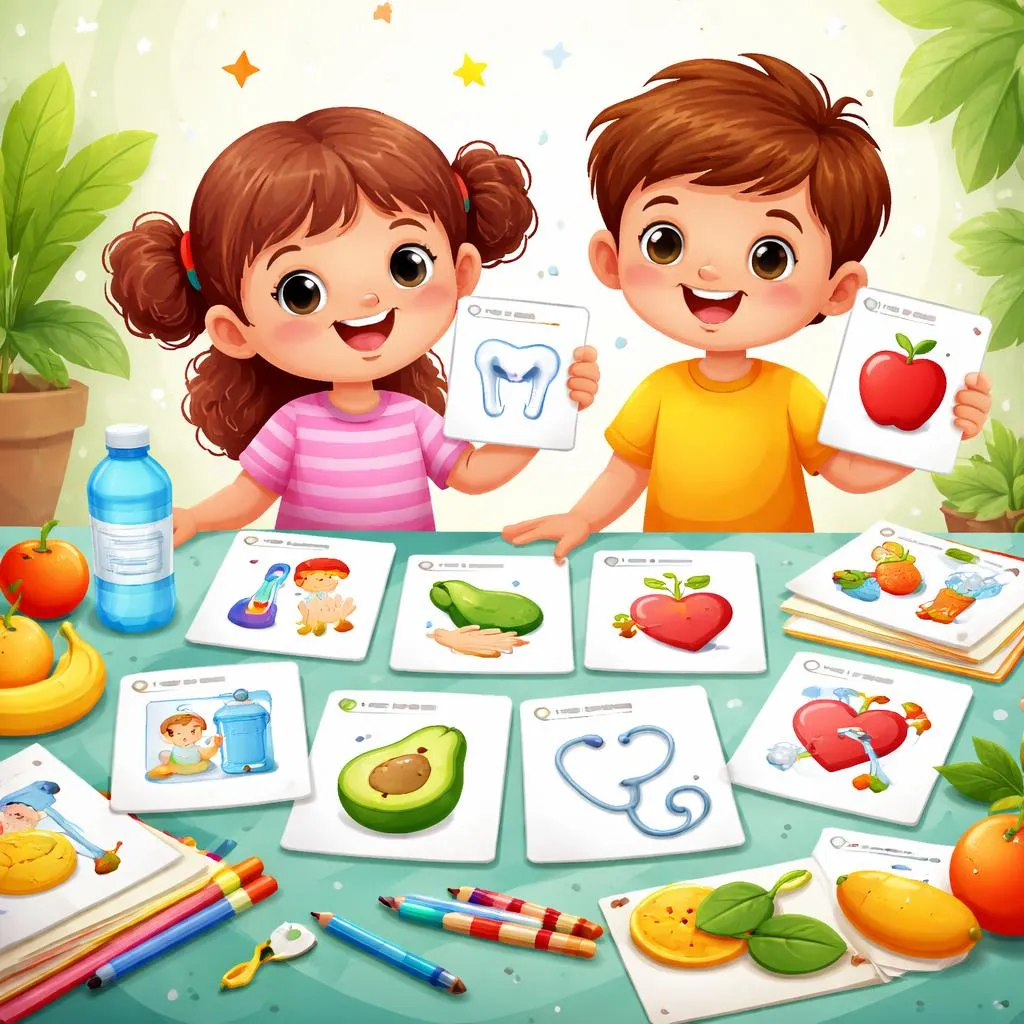 Health Flashcards for Kids – Free Printable PDF