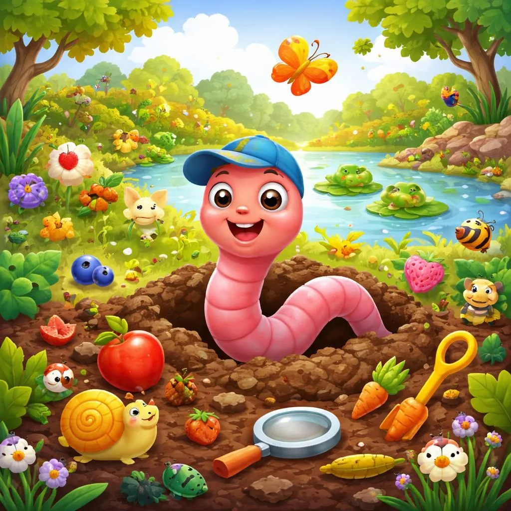 Hermann der Wurm: Eine unterhaltsame und lehrreiche Geschichte für Kinder