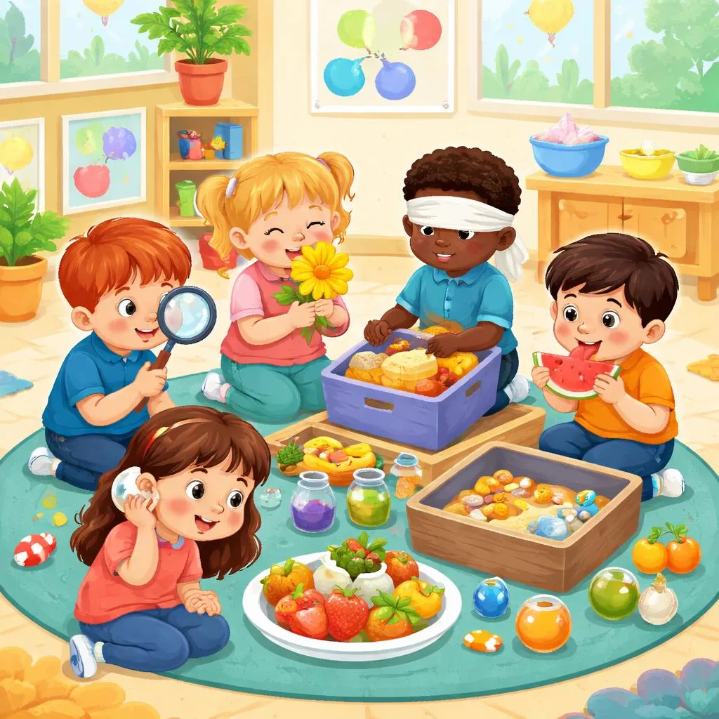 Как Рабочие Листы для Дошкольников с 5 Чувствами Укрепляют Практическое Обучение в Классе?