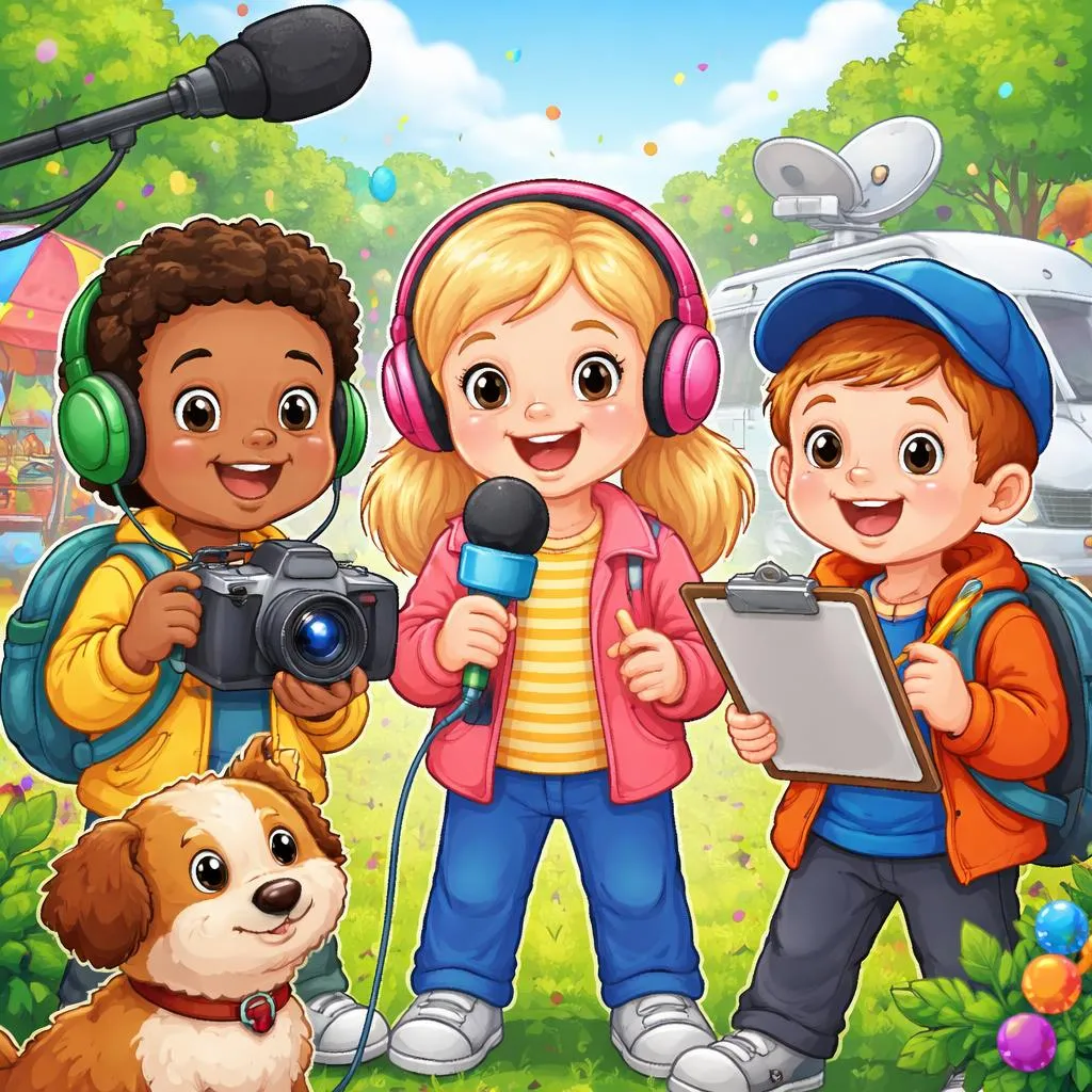 Bagaimana Siswa Prasekolah Berusia 5 Tahun Dapat Mempelajari 60 Kalimat Deklaratif Kunci? Jadilah Seorang Wartawan Berita!