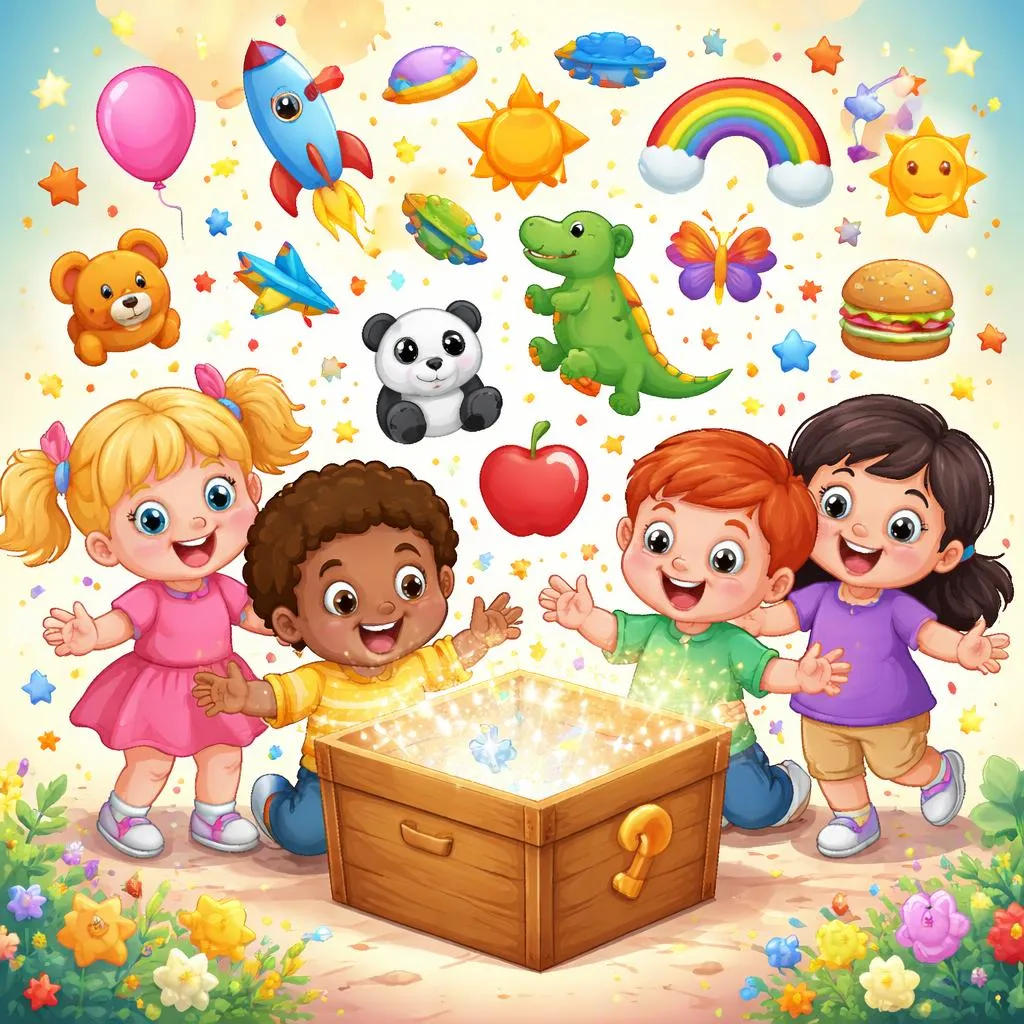 Como Crianças de 5 Anos de Idade Aprendem 60 Orações Substantivas Chave? Abra Sua Caixa Misteriosa!