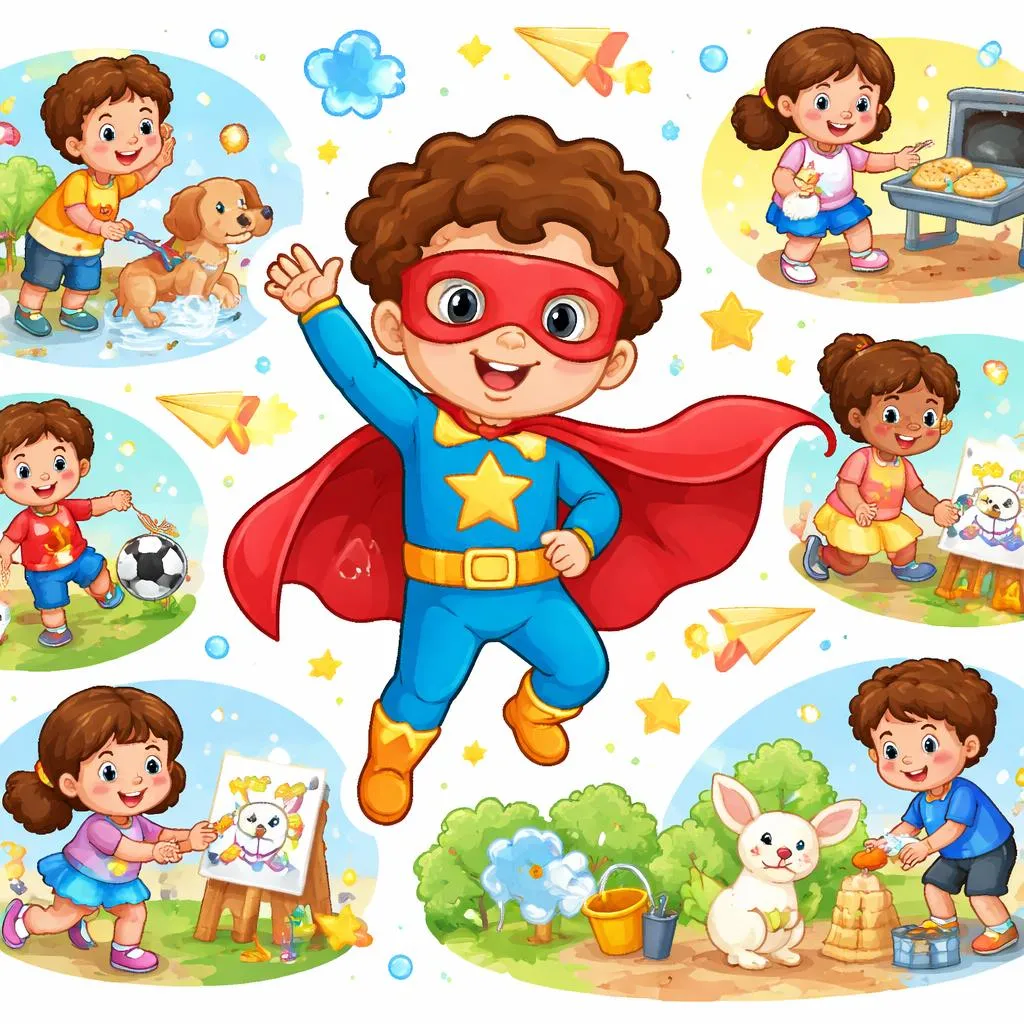 Como Crianças de 5 Anos do Ensino Pré-escolar Podem Dominar 60 Frases-Chave na Voz Ativa? Seja um Super-Herói das Frases!