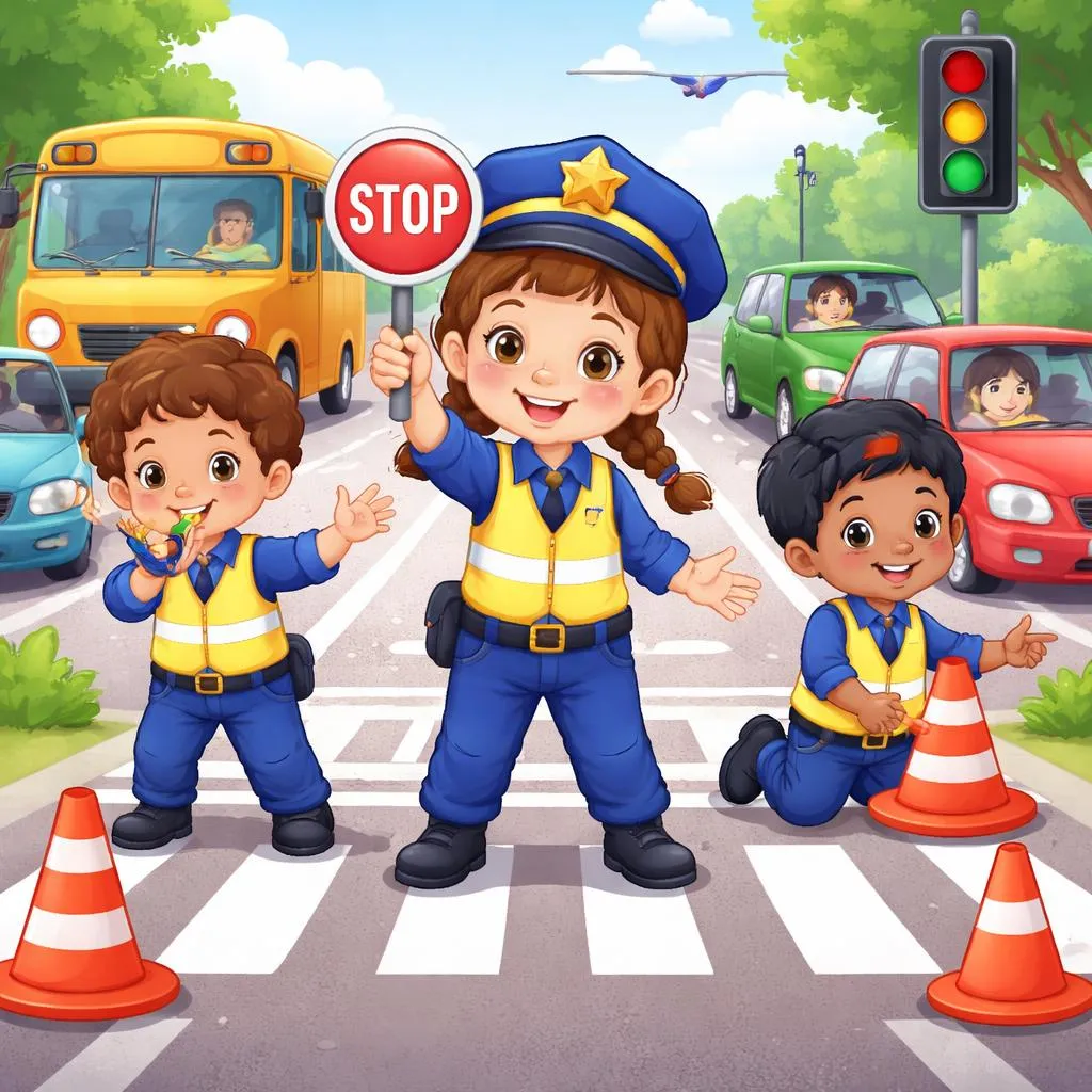 Wie können 5-jährige Vorschulkinder 60 wichtige Imperativsätze verwenden? Sei ein Verkehrspolizist!