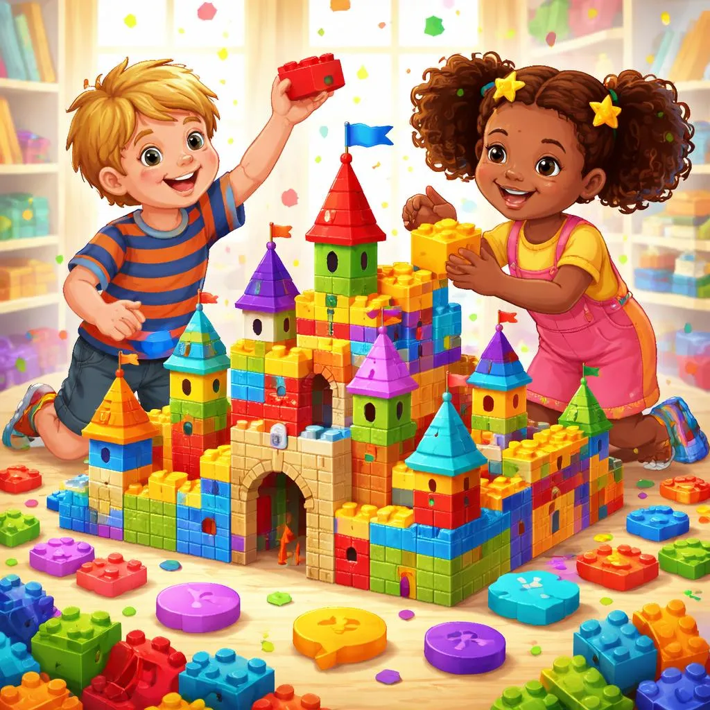 Wie können 7-Jährige 80 Must-Master-Satzstruktur-Burgen bauen? Lasst uns Grammatik-Lego spielen!