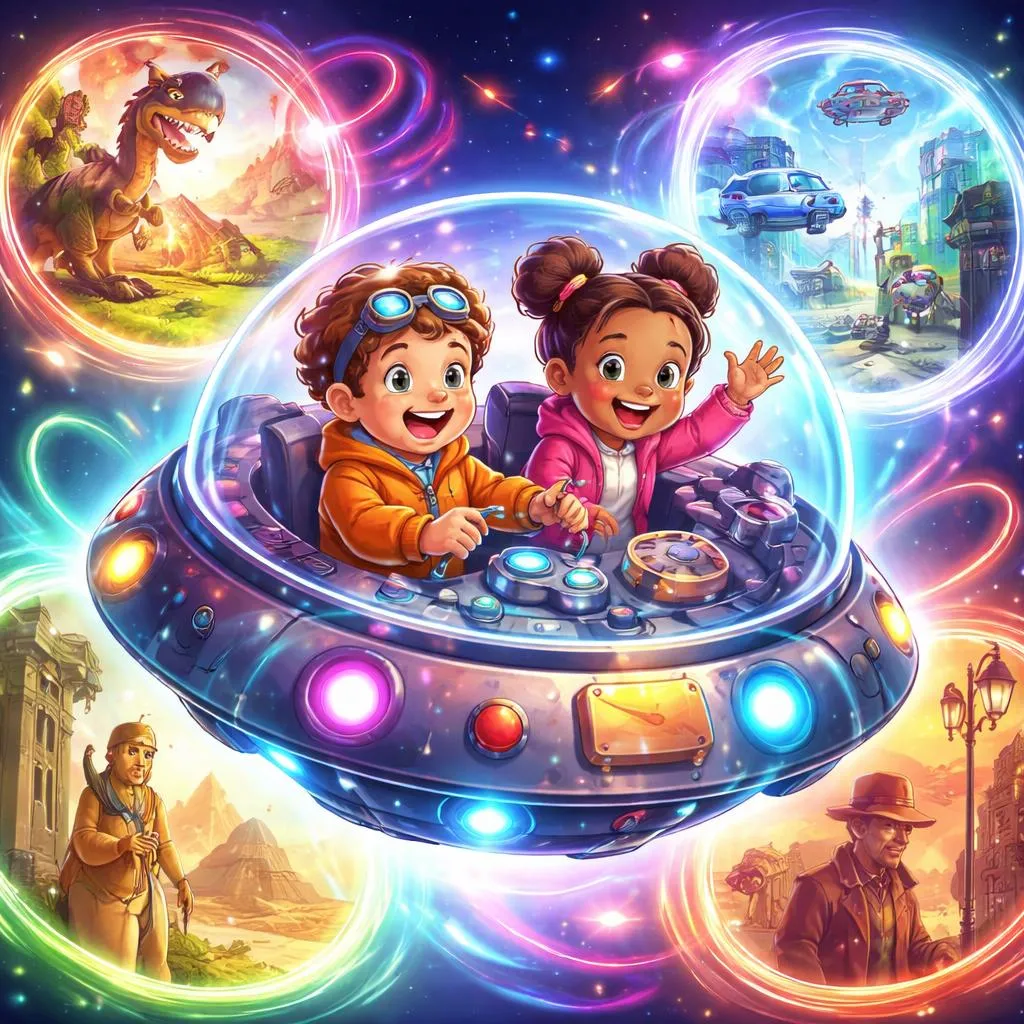 Wie können 7-Jährige 80 Geheimnisse des Future Perfect meistern? Sei ein Zeitreisender!