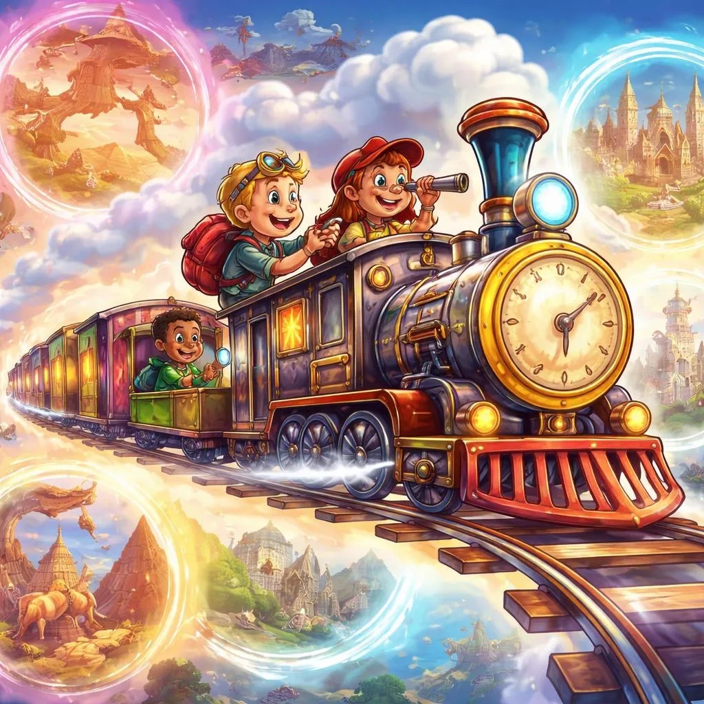 Como Crianças de 7 Anos Podem Explorar 80 Jornadas Contínuas Perfeitas do Passado Essenciais? Vamos Construir um Trem do Tempo!