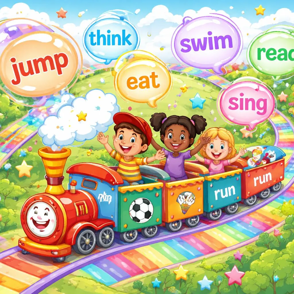 7岁孩子如何掌握80个必会的动词时态？乘坐词语时间列车！