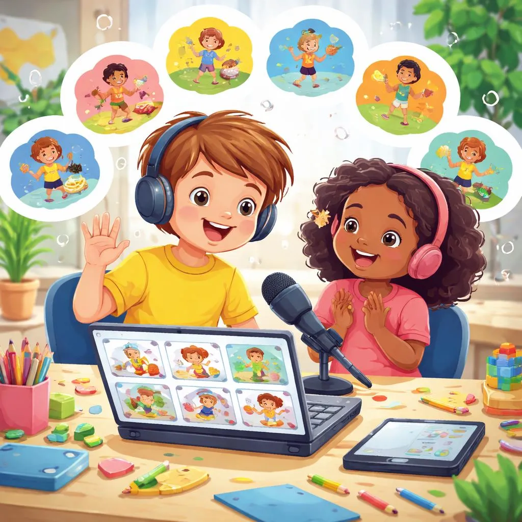 Como Crianças de 7 Anos Podem Dominar 80 Verbos no Presente Contínuo? Comece uma Transmissão ao Vivo de Palavras!