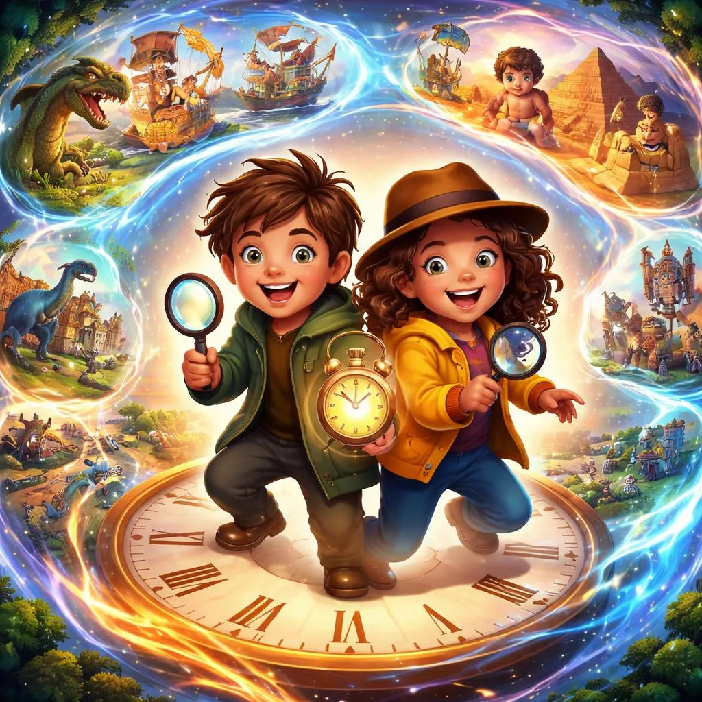 7岁孩子如何解开80个必须掌握的过去完成时故事？成为时间侦探！