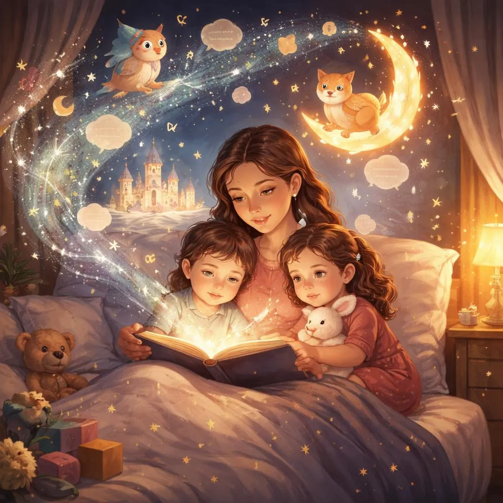 How Can a Children's Night Time Story Support Language Development and Calm Learning?