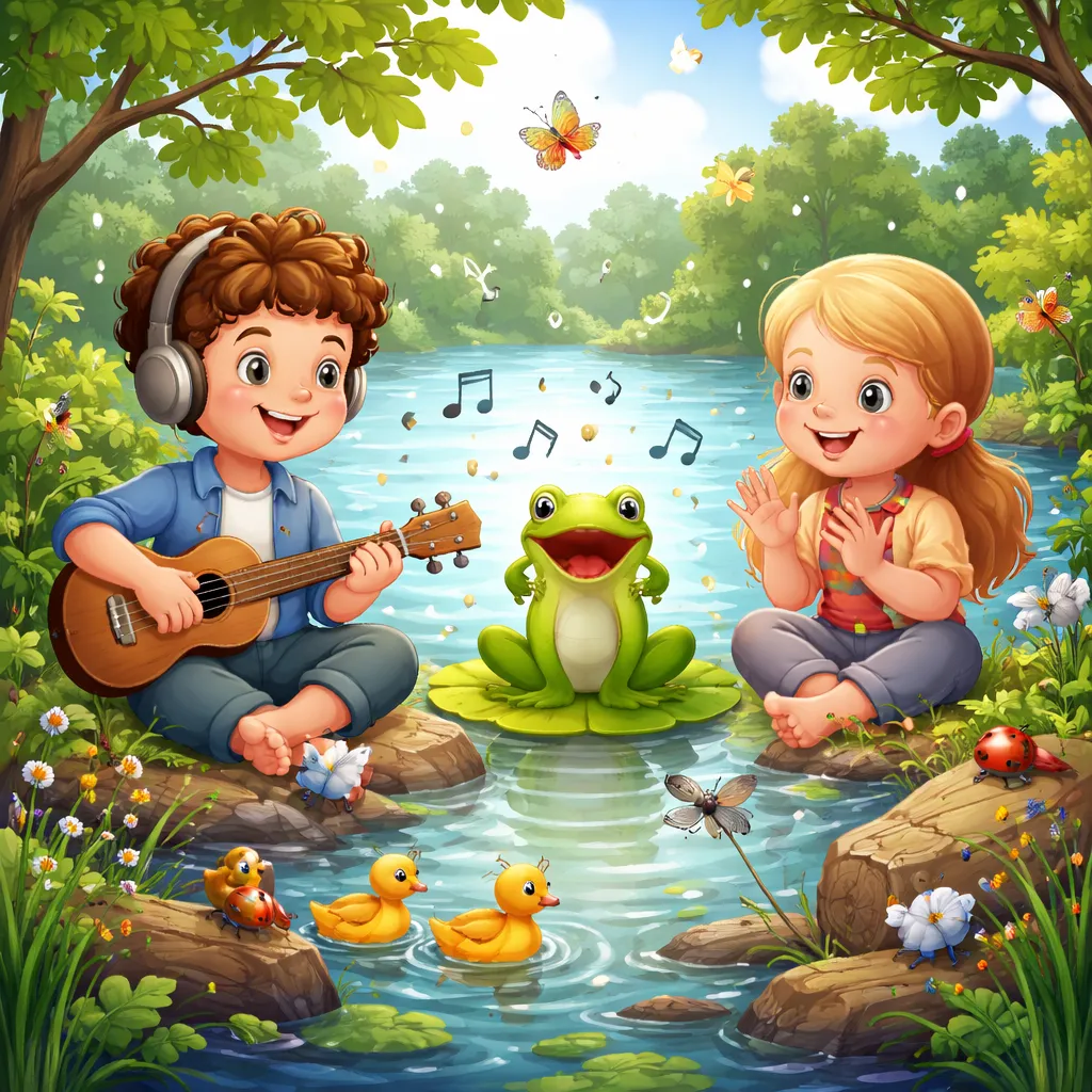 How Can a French Song Like “The Little Frog” Teach Your Child About Sounds and Nature in English?