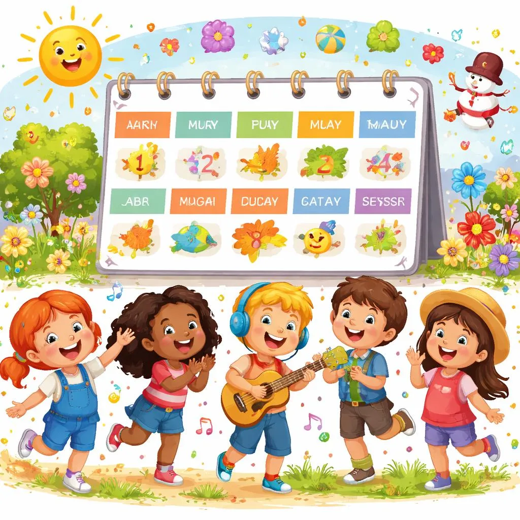 Как веселая «песенка про месяцы» может помочь развить словарный запас, навыки фонетики и понимание времени у юных изучающих английский язык?