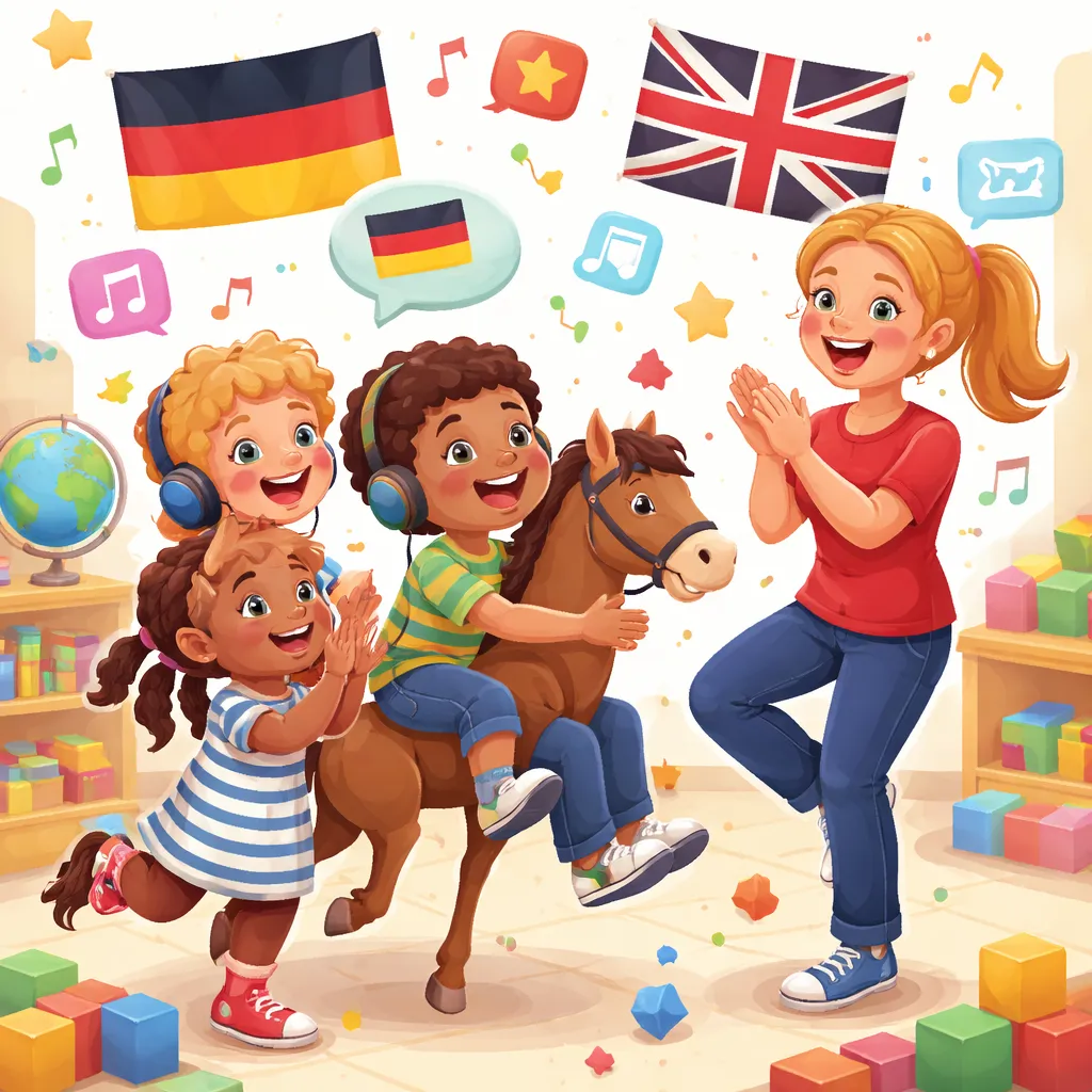 一首像“斑点，斑点（Hoppe, hoppe Reiter）”的德国歌曲如何为英语学习带来节奏和乐趣？