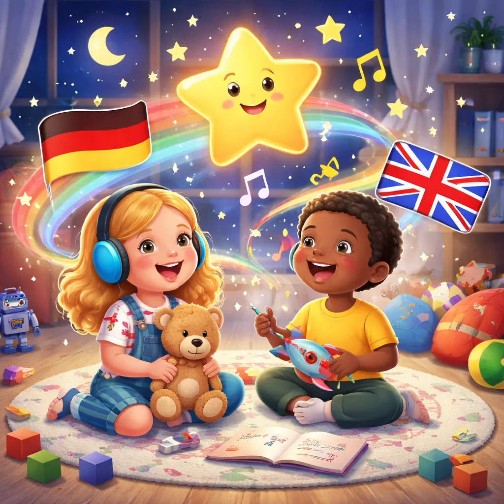 Como uma Canção Alemã como “Twinkle, Twinkle, Little Star” Pode Iluminar o Aprendizado de Inglês do Seu Filho?