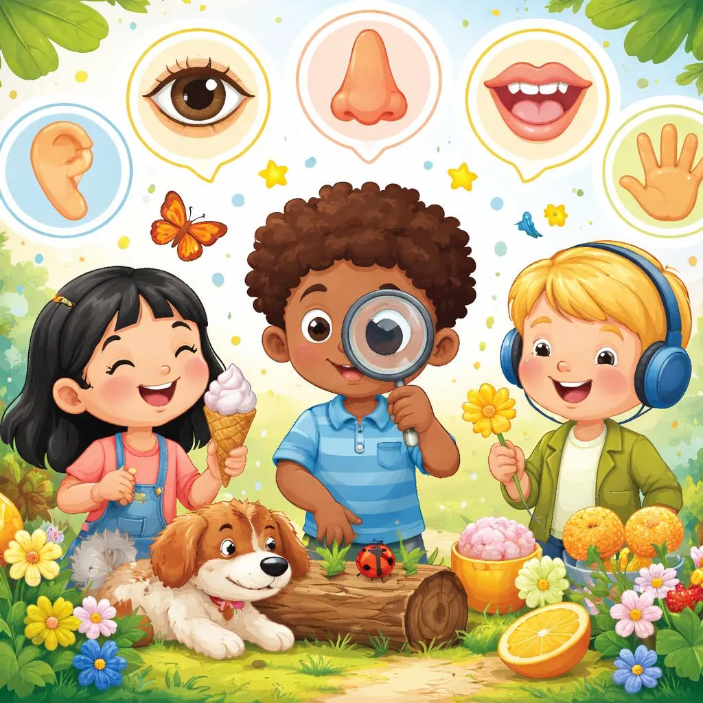 Как Книга «Мои Пять Чувств» Может Помочь Маленьким Детям Исследовать и Изучать Английский Язык?