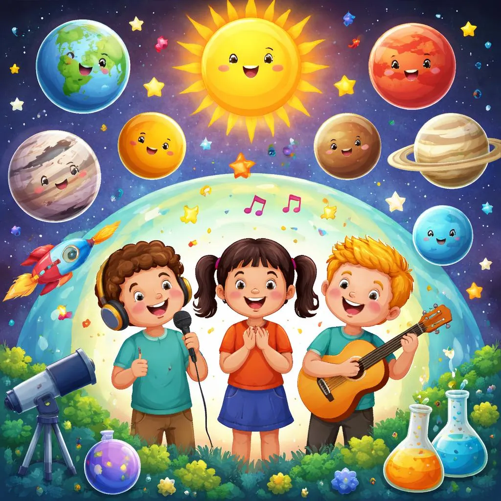 ¿Cómo puede una canción de los planetas hacer que aprender inglés y ciencias sea divertido para los niños?