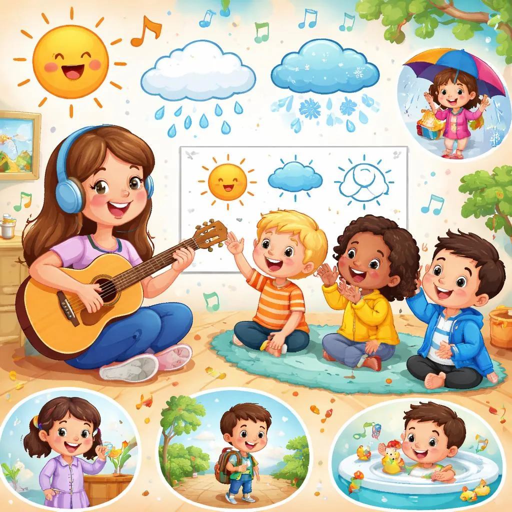 Wie ein "Wetterlied" Kindern helfen kann, englischen Wortschatz und tägliche Routinen zu lernen
