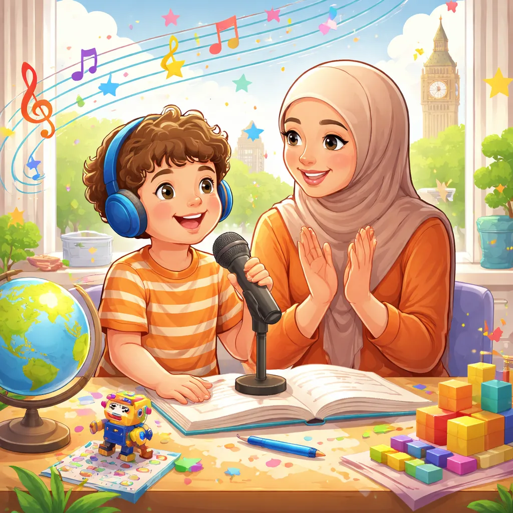 How Can an Arabic Song Like “Sing, O Clever One (غني يا شاطر)” Encourage Your Child to Shine in English?
