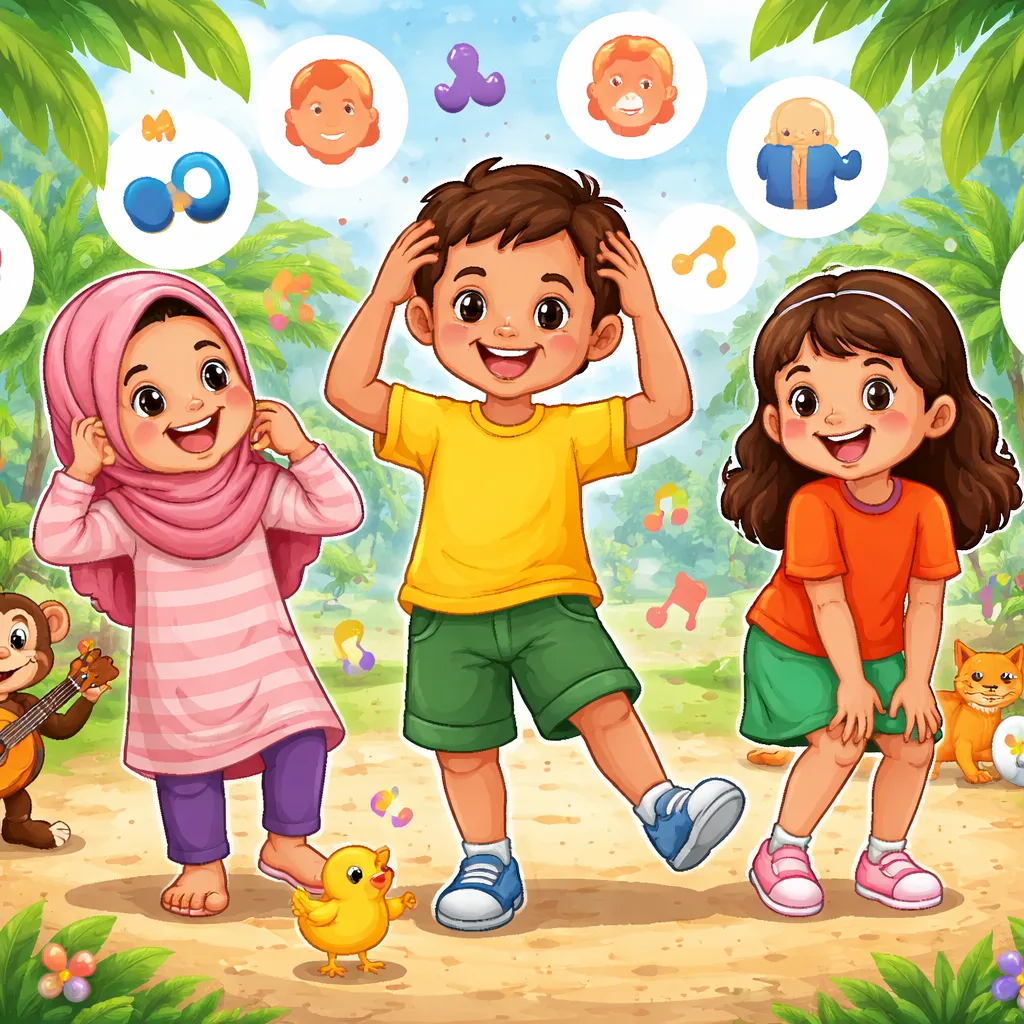 How Can an Indonesian Song Like “Head, Shoulders, Knees and Toes (Kepala, Pundak, Lutut, Kaki)” Make Learning English Body Parts Fun?