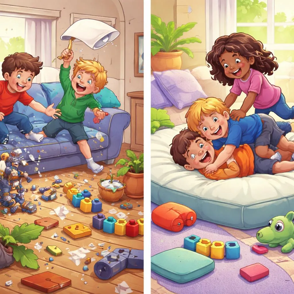 ¿Cómo Puede Ser Ser Destruir Diferente de Ser Demoler Cuando los Niños Juegan Juegos Bruscos?