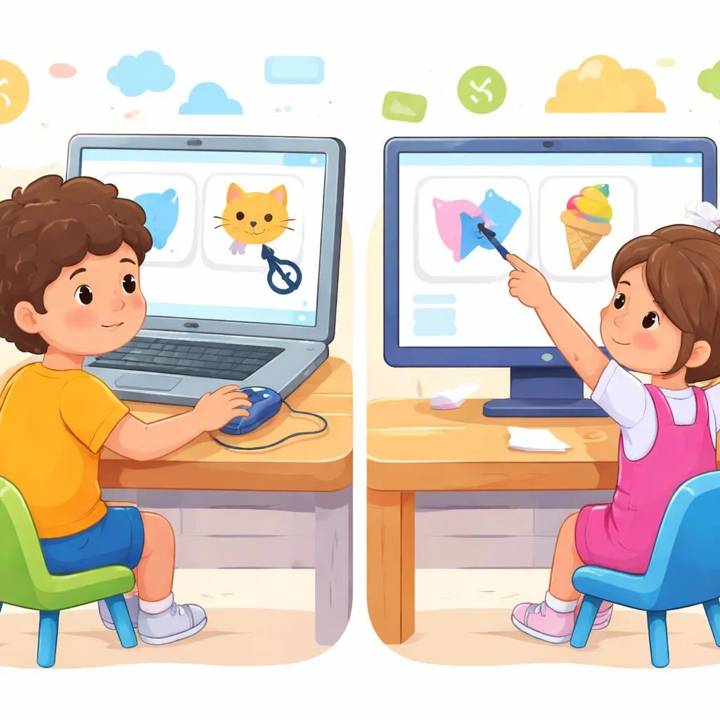How Can Children Easily Understand the Difference Between “mouse to, pointer to” in Everyday English Usage?