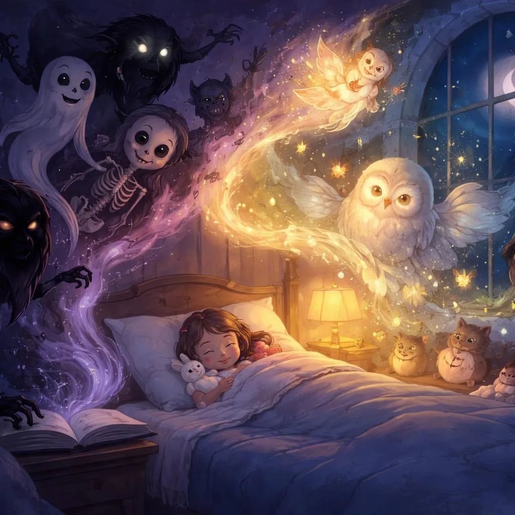 Como Histórias Assustadoras para Dormir Podem se Transformar em uma Canção de Ninar Suave para a Mente Cansada?