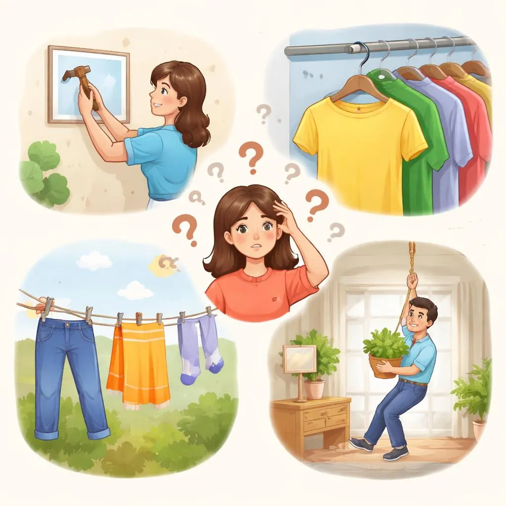 How Can I Tell Hang, Hanger, Hanging, and Hung Apart in My Daily English Life?