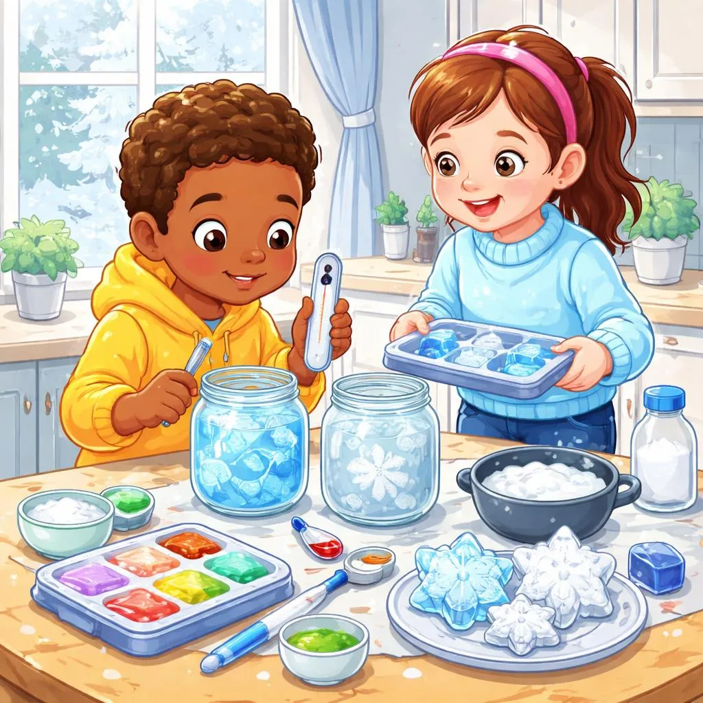 How Can Kids Easily Tell Freezing To From Solidifying To During Winter Science Experiments At Home?