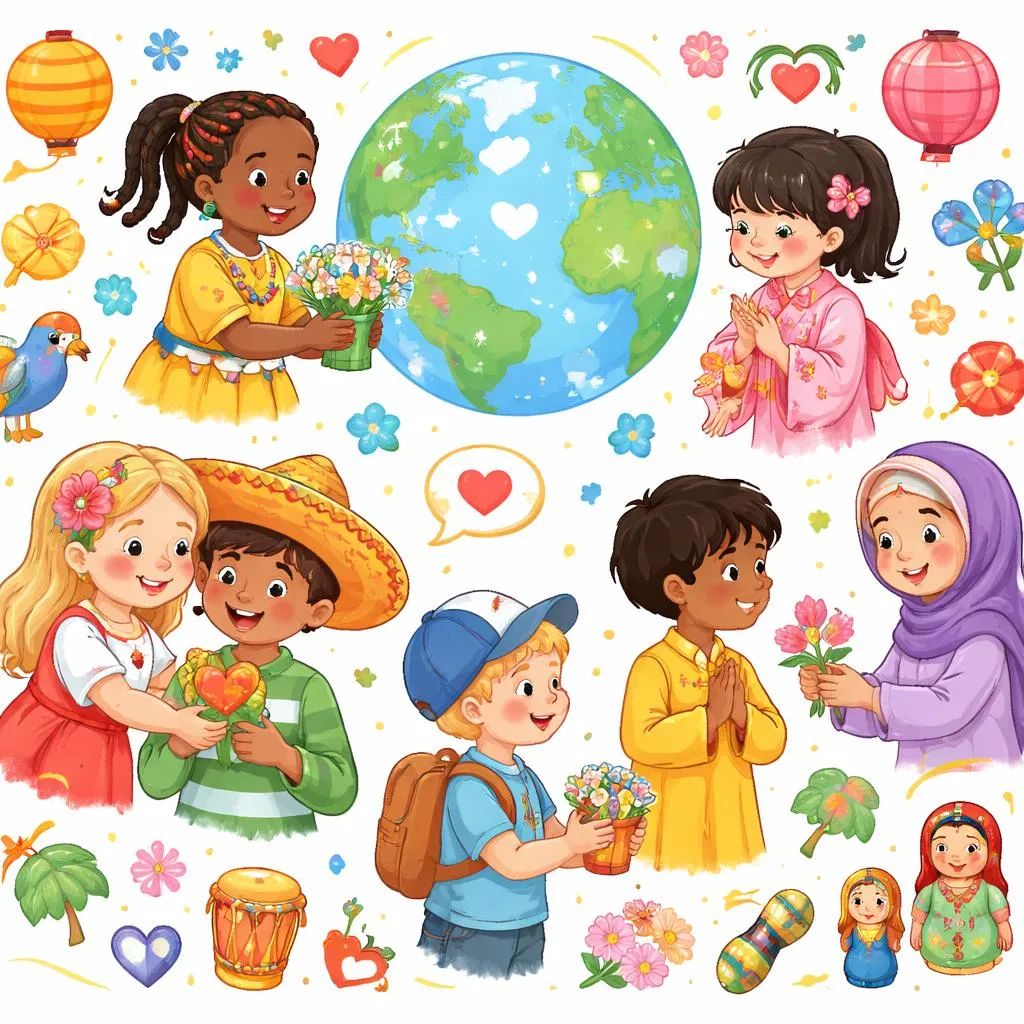 Wie Kinder lernen können, sich in Weltsprachen und -kulturen zu bedanken?