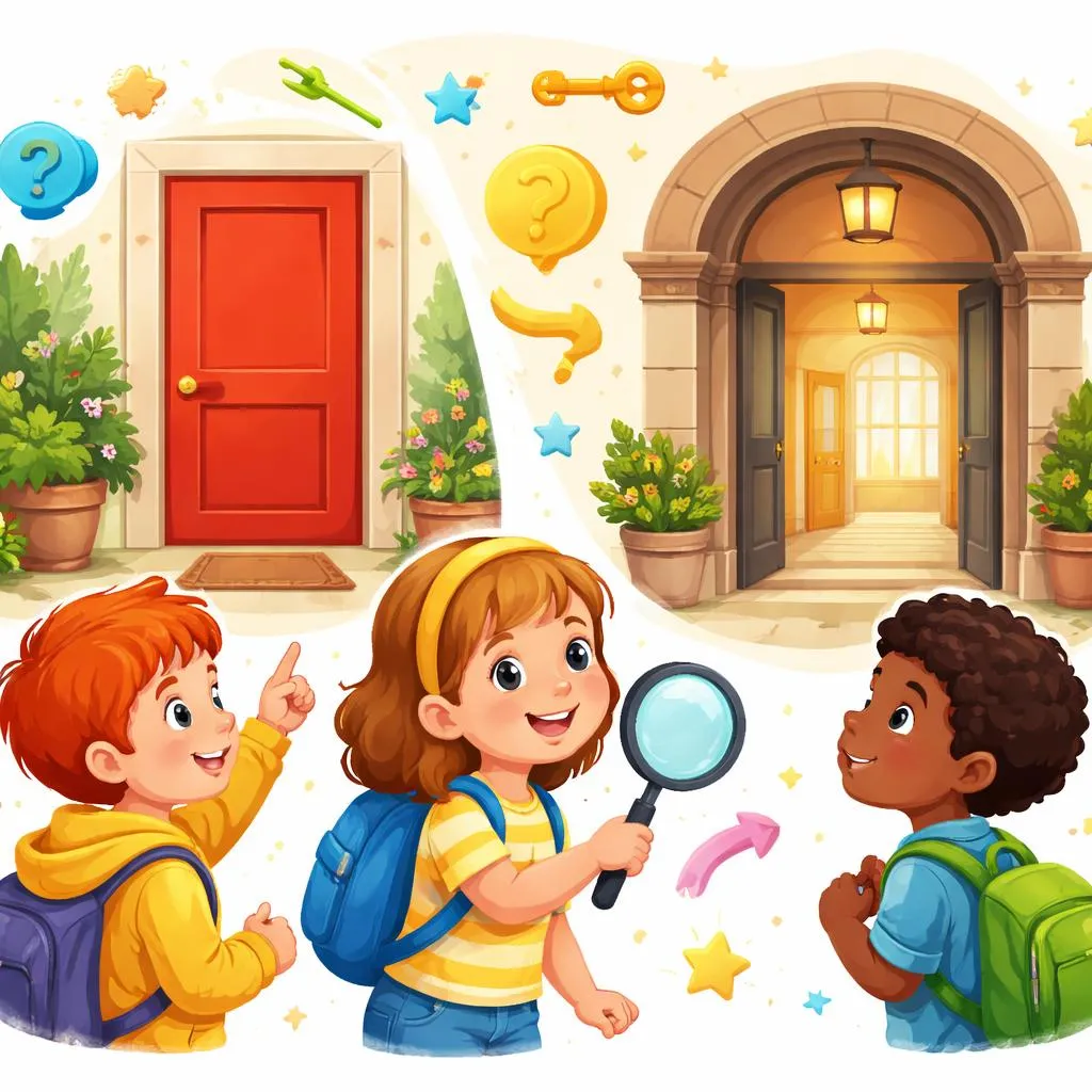 How Can Kids Understand “door to, entrance to” Differences in Everyday English and Building Vocabulary Easily?