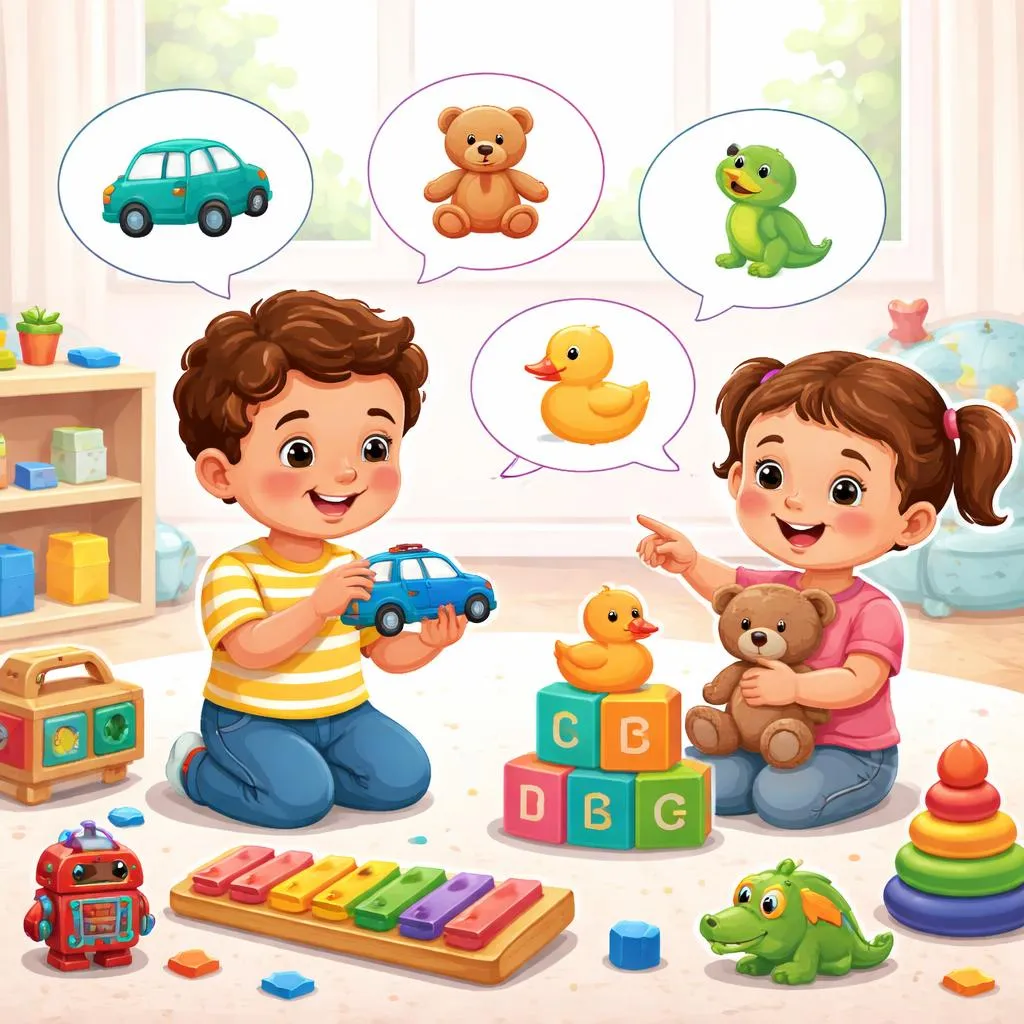 学习玩具名称如何构建孩子的第一词汇？