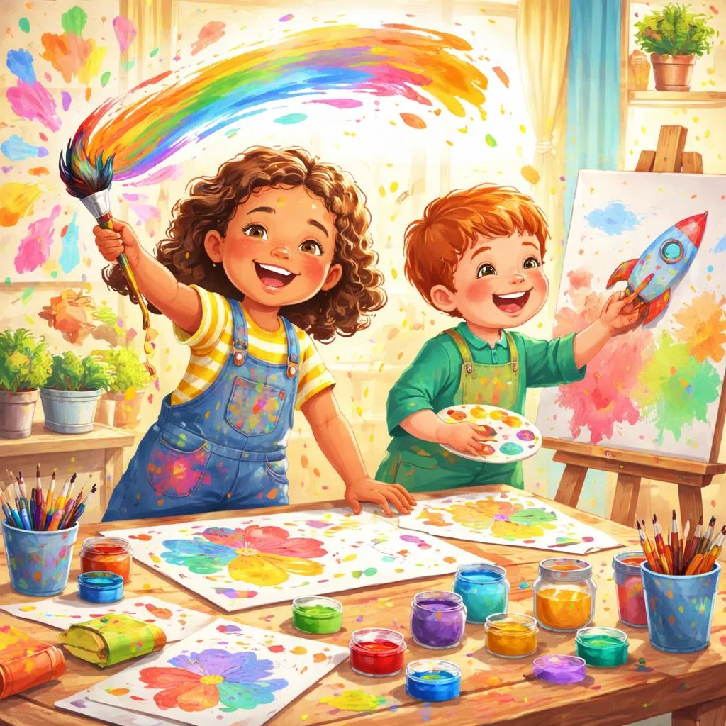 How Can “Paint, Painter, Painting, Paintbrush” Inspire Your Child’s Creative Expression?