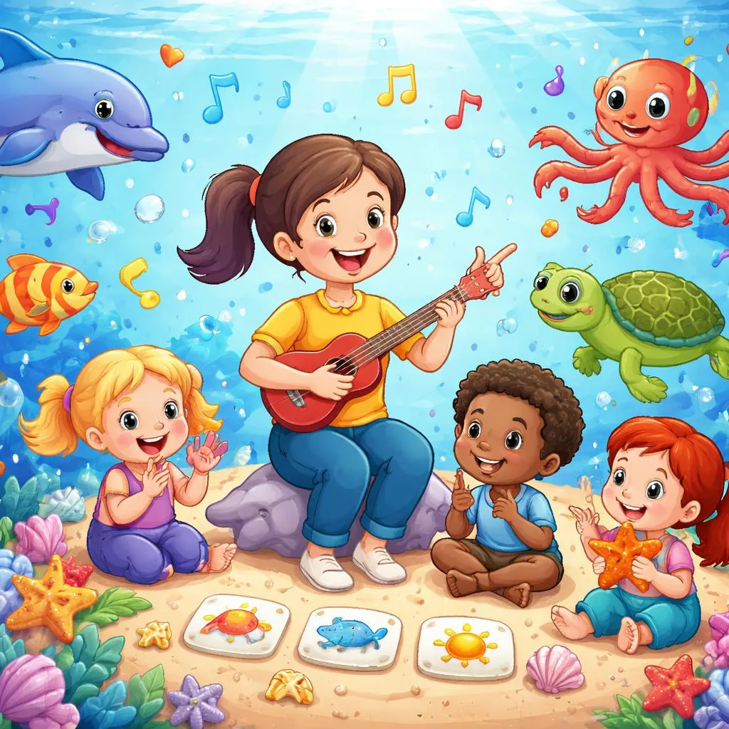 Как Учителя Могут Использовать Песни про Подводный Мир с Текстами для Обучения Океанской Лексике, Навыкам Фонетики и Простым Грамматическим Конструкциям?