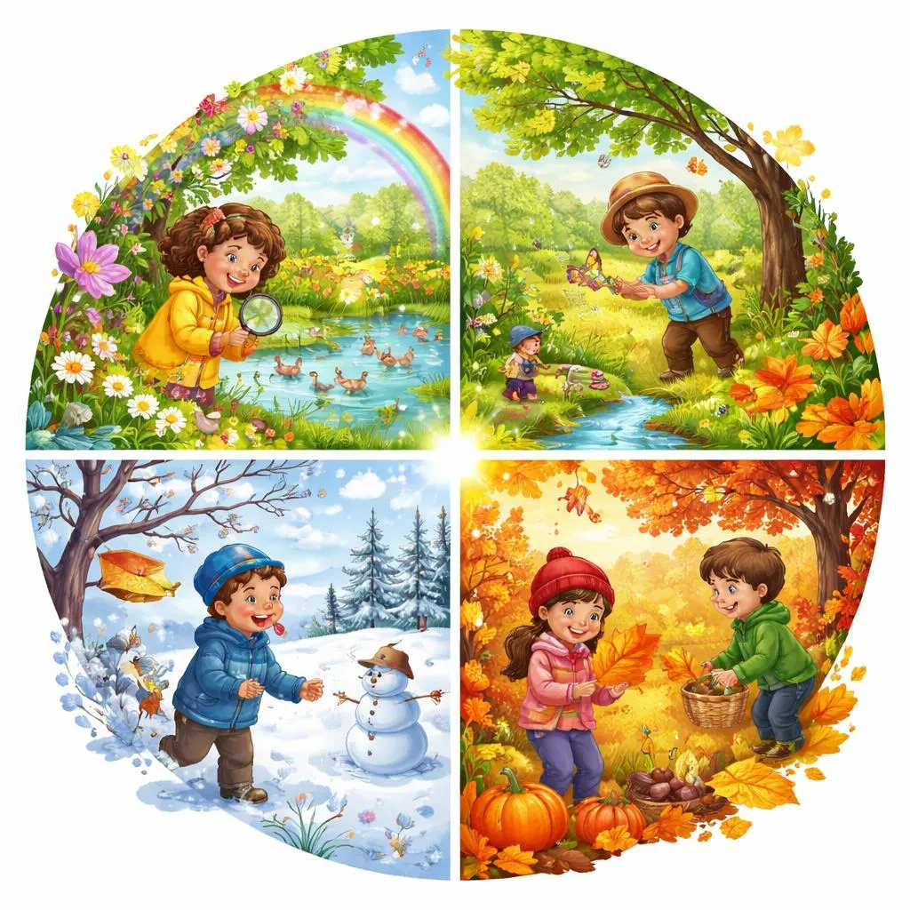 Как преподавание четырех времен года может помочь детям понять природу?