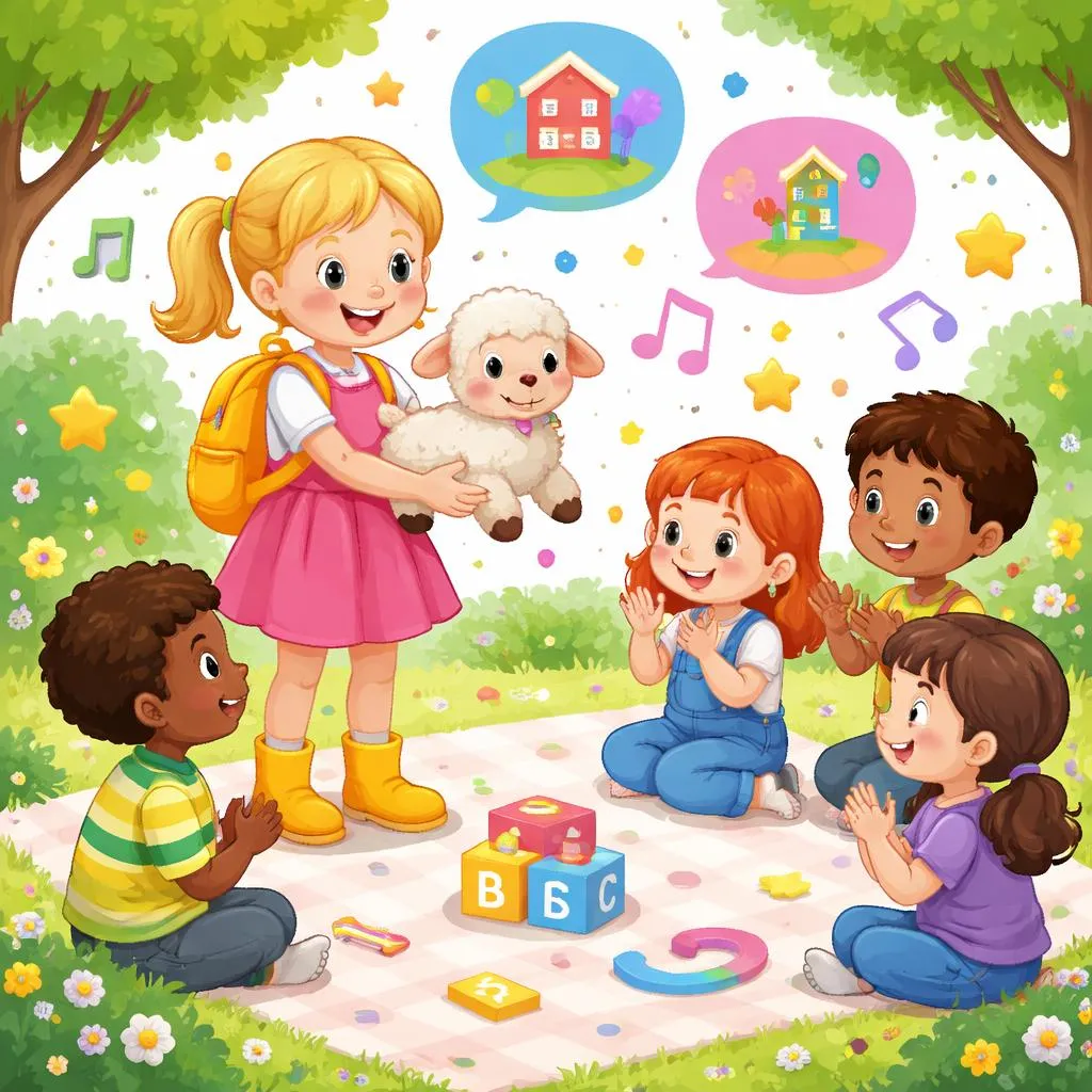 经典儿歌《玛丽有只小羊羔》的歌词如何教给学龄儿童英语？