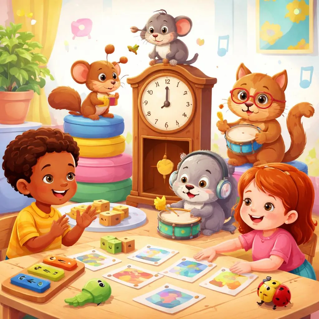 Как животные из «Тик-так, часики» могут помочь детям выучить английские ритмы и словарный запас?