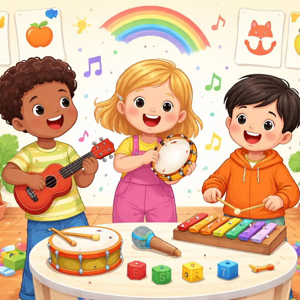 How Can the Joy of Playing Instruments Help Children Learn English Vocabulary and Rhythm?