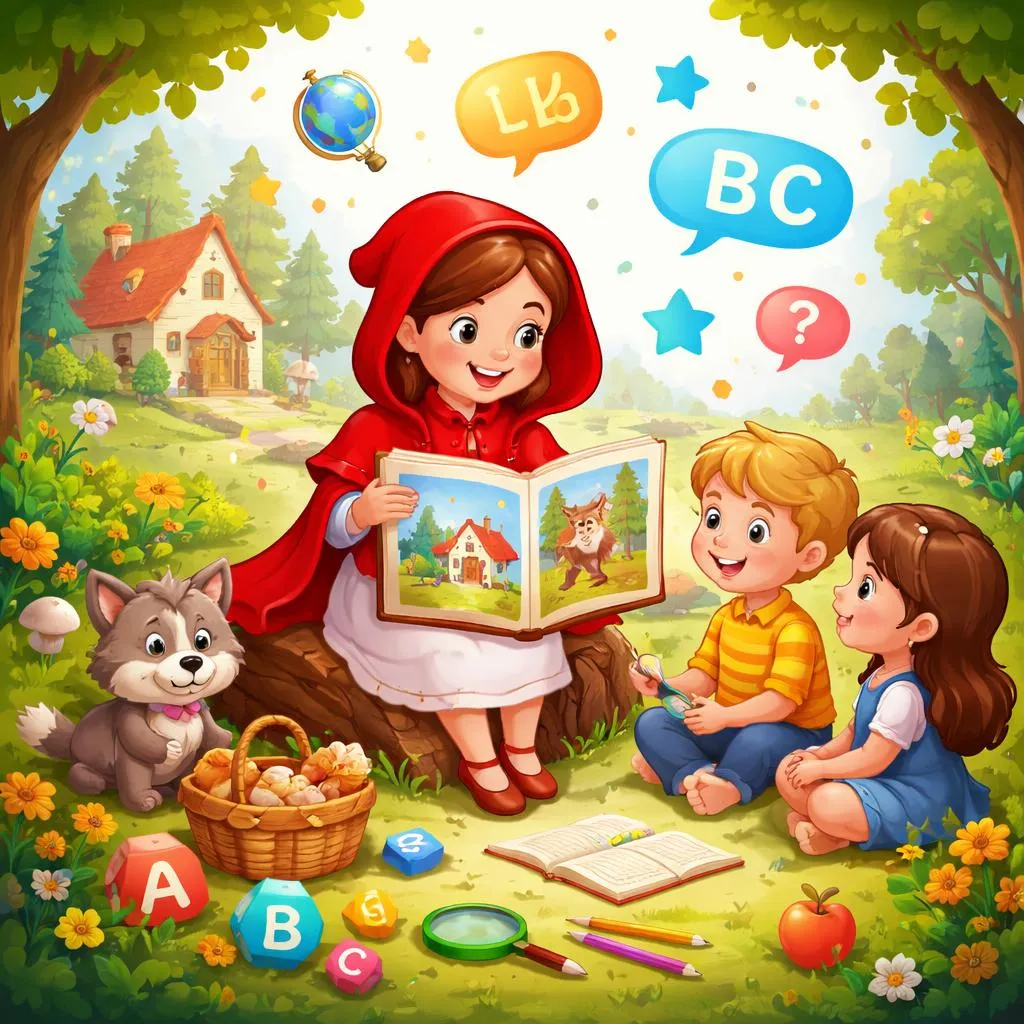How Can the Little Red Riding Hood Children's Story Help Kids Learn English?