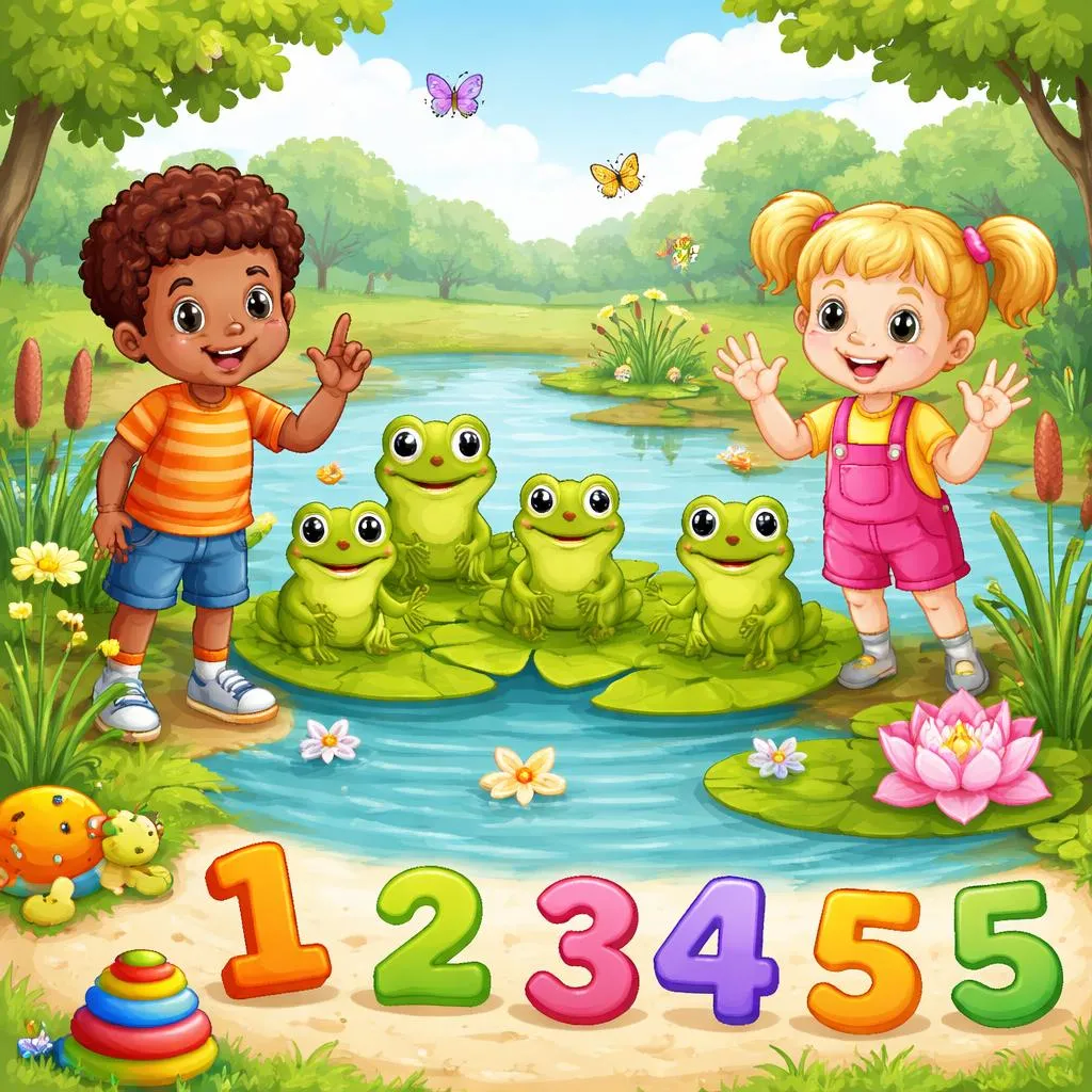 Как стишок "Пять маленьких лягушат" может научить счету и английскому языку дошкольников?