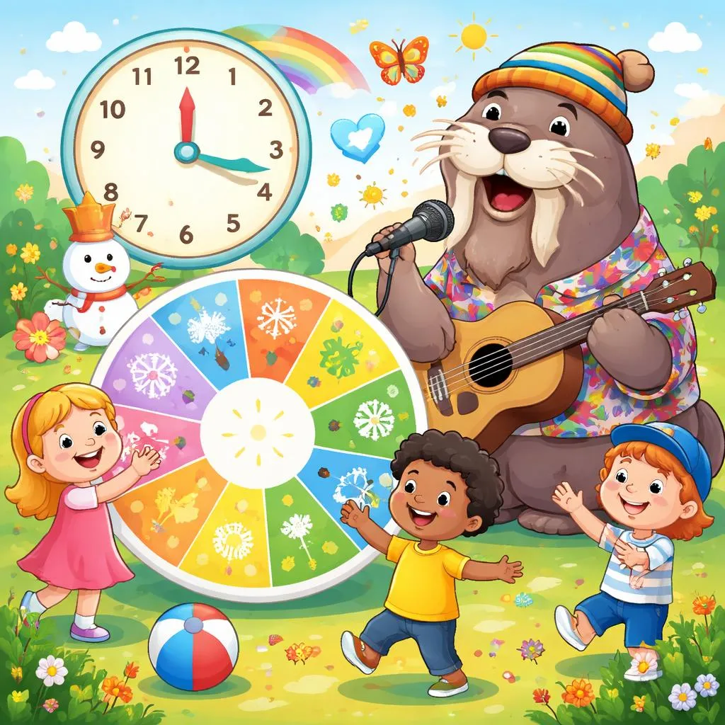 How Can "The Singing Walrus Months of the Year Song Lyrics" Teach Kids English and Time Concepts?
