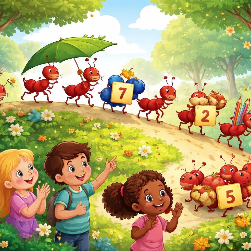Bagaimana Lirik "Lagu Semut Berbaris" Dapat Mengajarkan Angka dan Kerja Sama?
