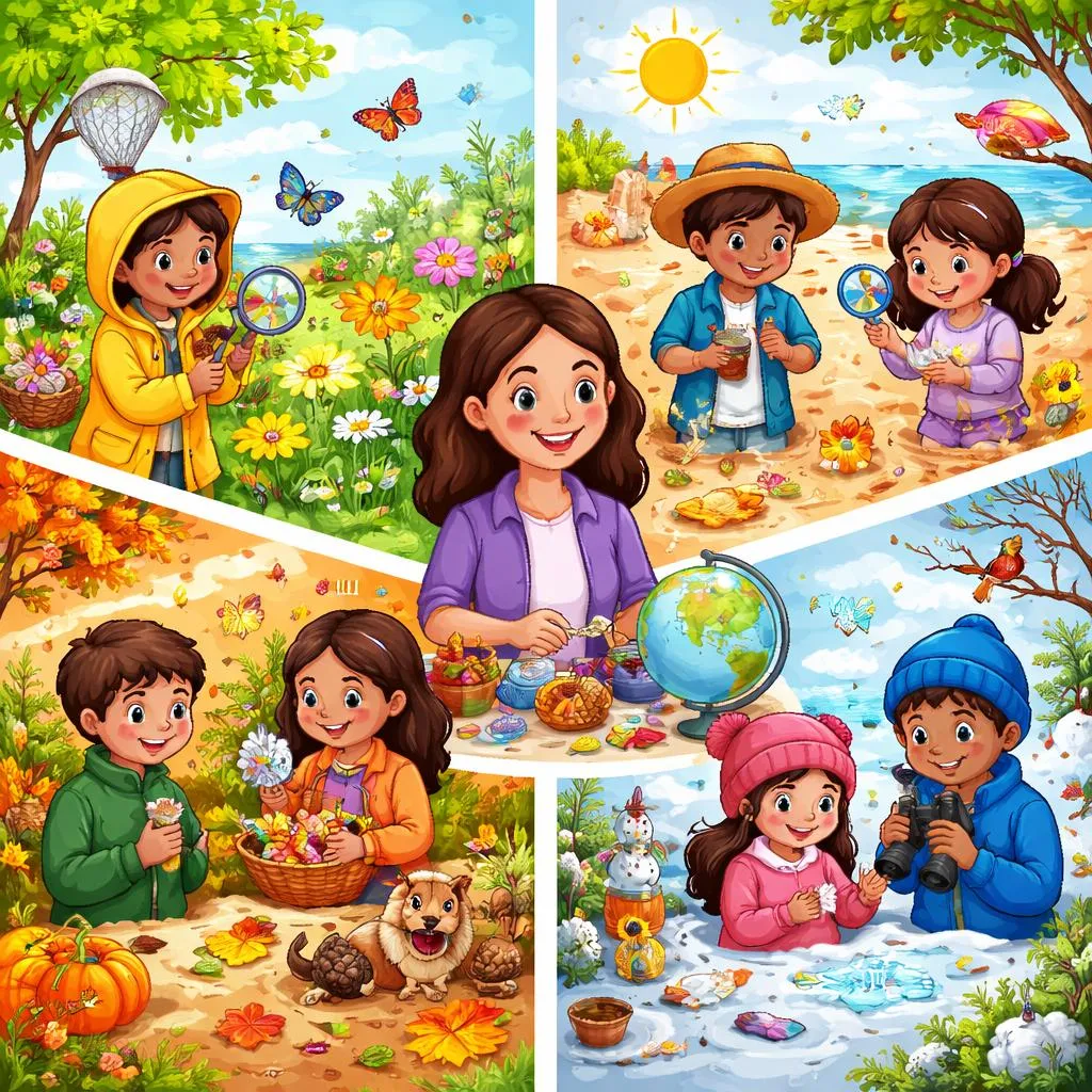 Как мы можем исследовать каждое время года? Руководство для учителей по веселым учебным занятиям