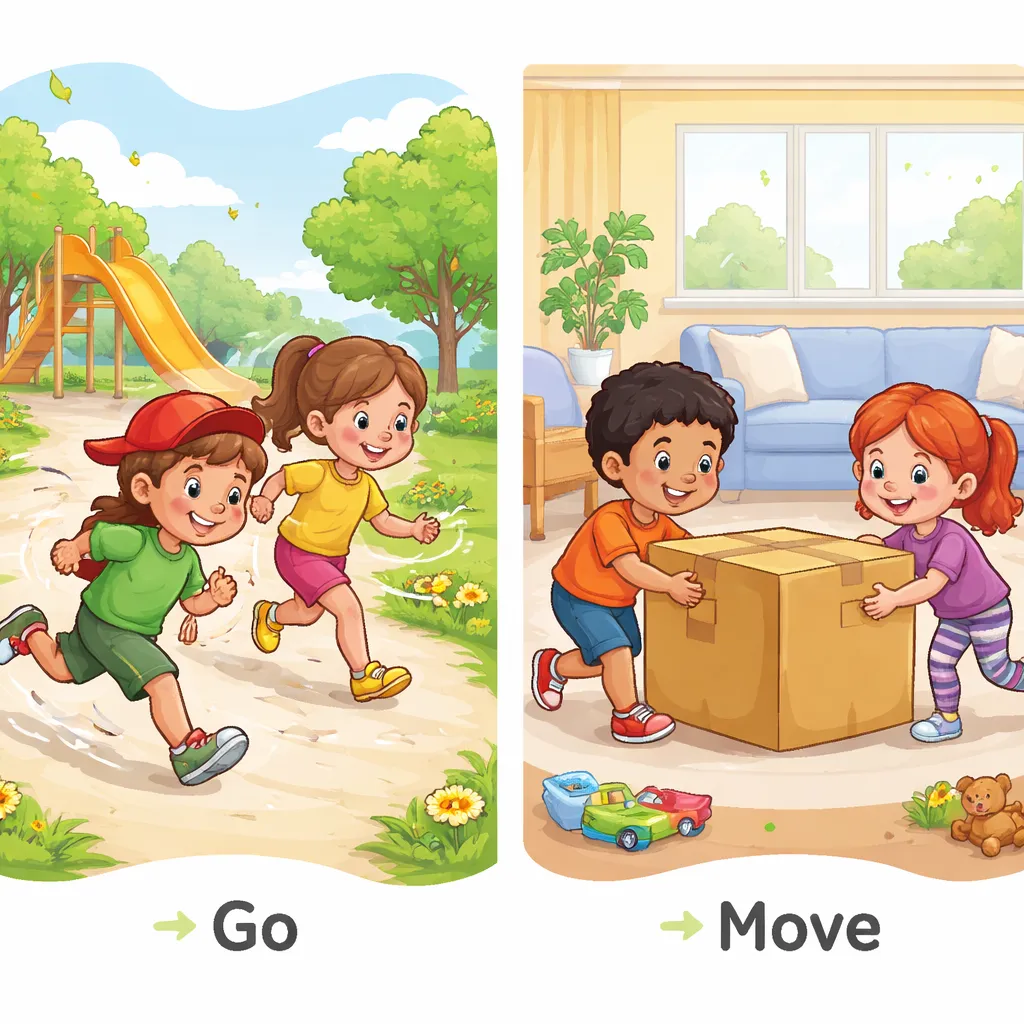 How Can We Tell the Difference Between "Go" and "Move" for Kids?