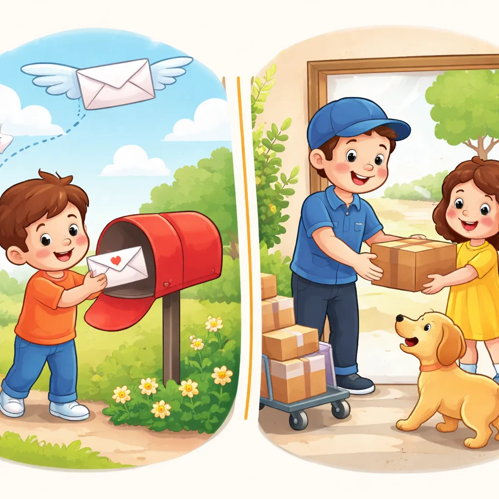 How Can We Tell the Difference Between "Send" and "Deliver" for Kids?