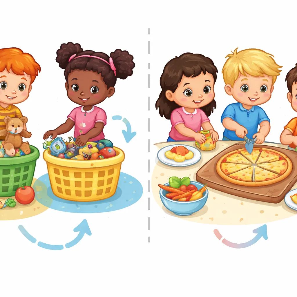 How Can We Tell the Difference Between "Separate" and "Divide" for Kids?