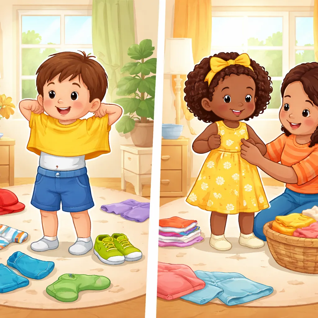 How Can We Tell the Difference Between "Wear" and "Dress" for Kids?