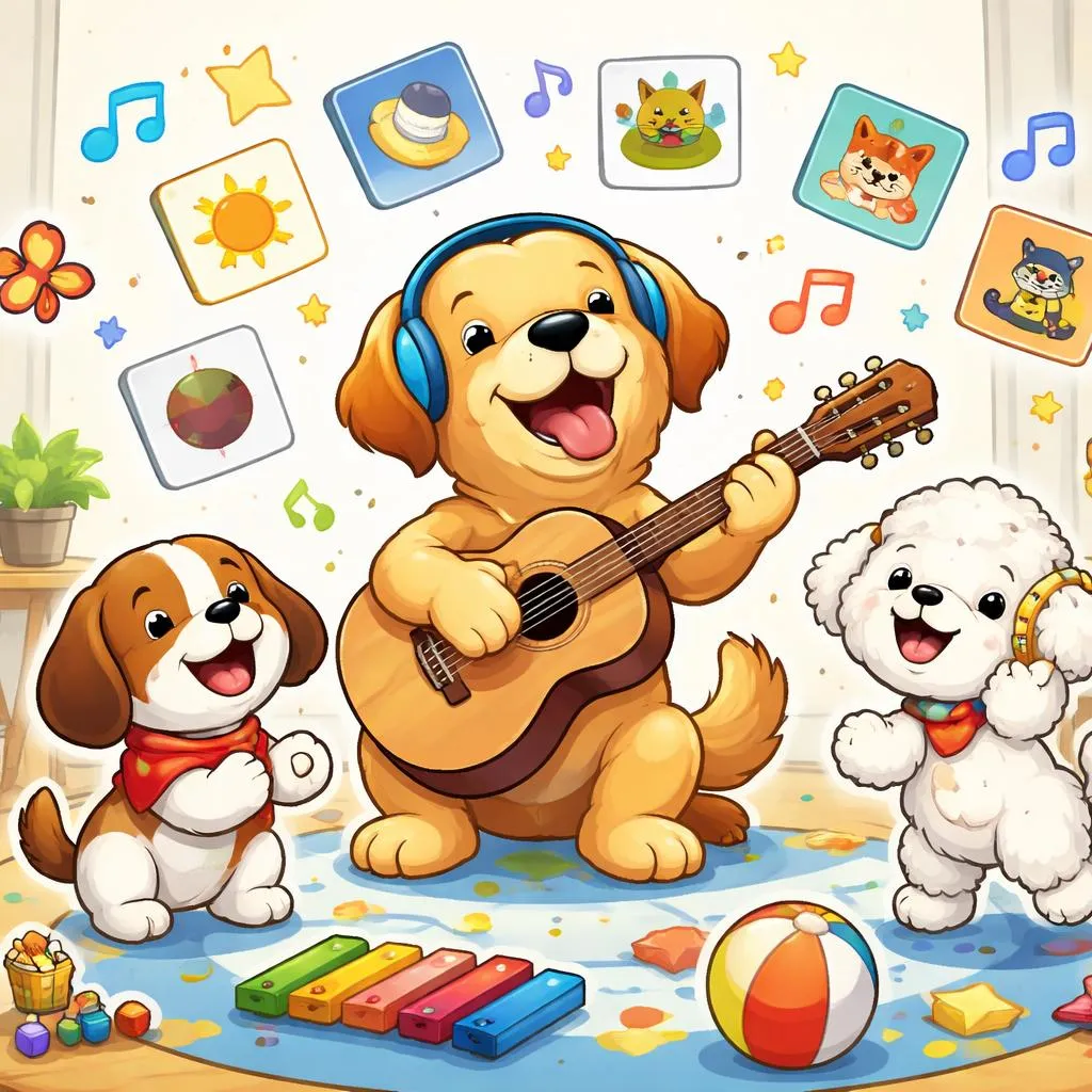 Как использовать веселые тексты песен про собак для изучения английского языка и рифмы?